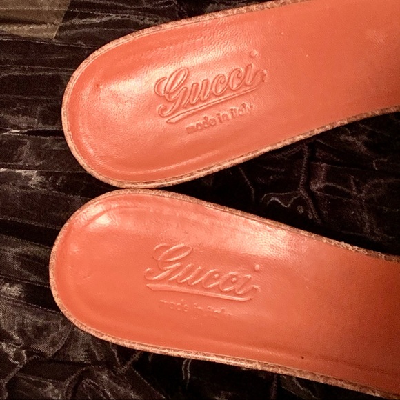 GUCCI Signature Horse-bit Leather-Weave Mules - Picture 6 of 16